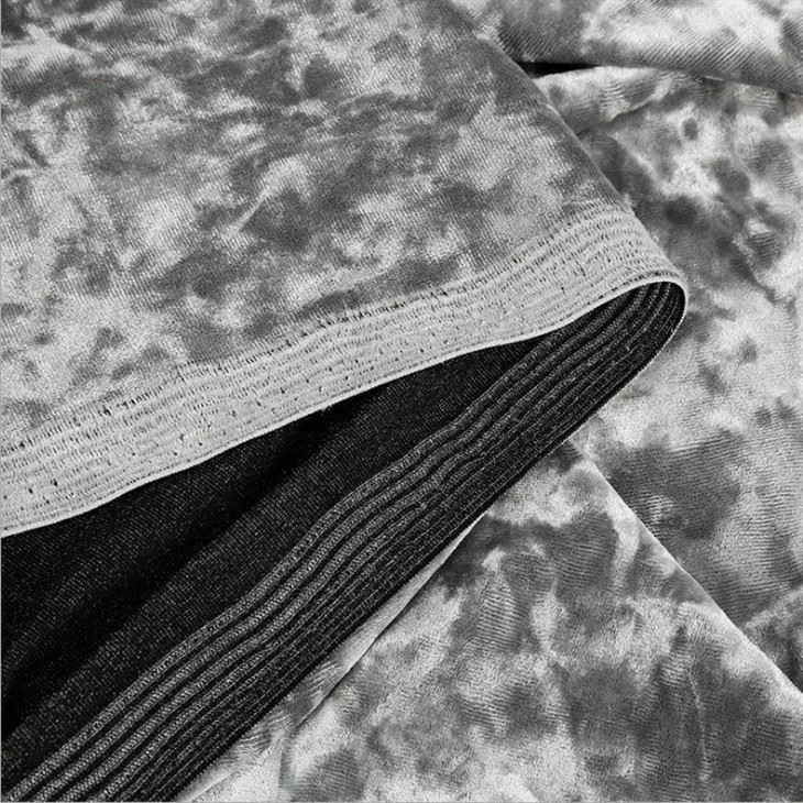 Korea Polyester Spandex Ice Velvet Fabric